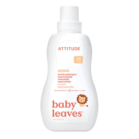 Detergent lichid pentru rufele bebelusilor cu aroma de pere, 1.05 l, Attitude