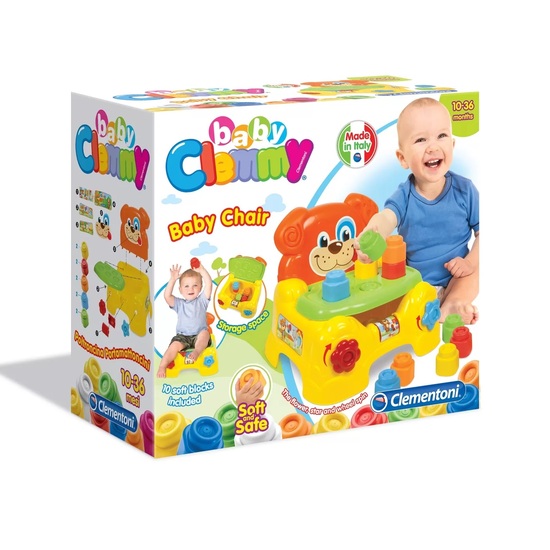 Scaun cu spatiu de depozitare pentru cuburi moi, Clemmy Baby