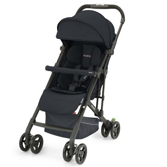 Carucior pentru copii Easylife Elite 2 Select, Night Black, Recaro 	