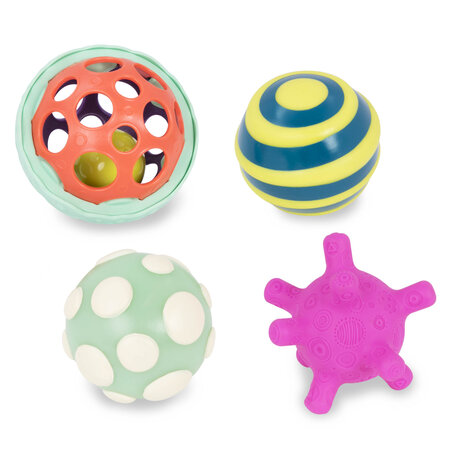 Set 4 mingi zornaitoare, +6 luni, Btoys 773852