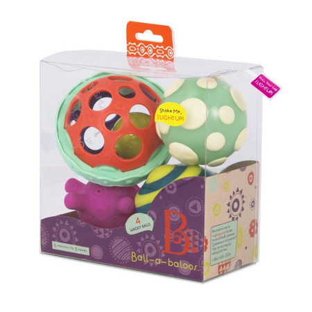Set 4 mingi zornaitoare, +6 luni, Btoys 651690