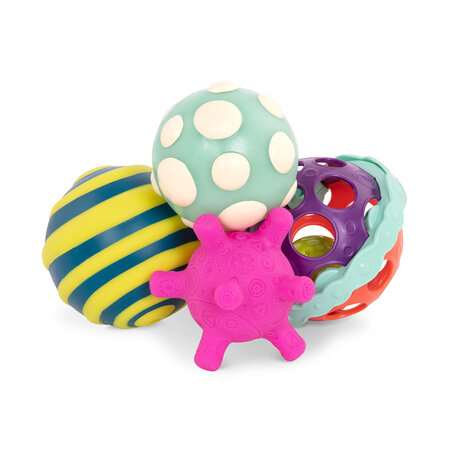 Set 4 mingi zornaitoare, +6 luni, Btoys 773853