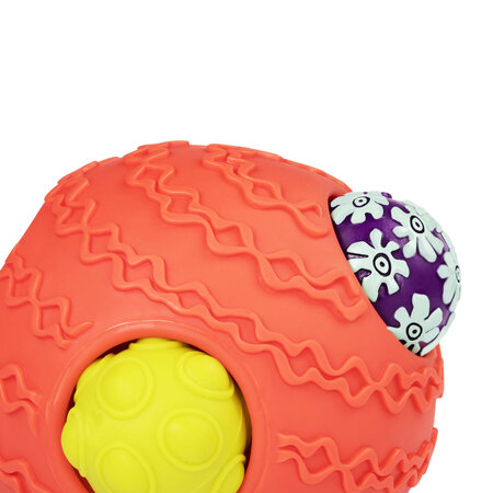 Set 6 mingi colorate, + 6 luni, B.Toys 773825