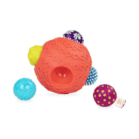 Set 6 mingi colorate, + 6 luni, B.Toys 773829
