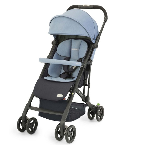 Carucior pentru copii Easylife Elite 2 Prime, Frozen Blue, Recaro