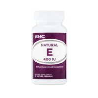 Vitamina E naturala Natural E, 400 UI, 90 capsule, GNC