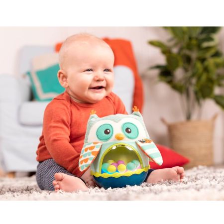 Bufnita cu lumini si sunete, Polly, + 6 luni, Btoys 447576