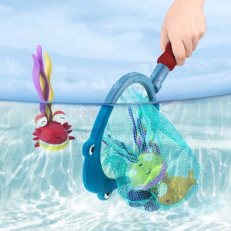 Plasa cu jucarii de baie, + 3 ani, Rechin, Btoys 770013