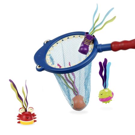 Plasa cu jucarii de baie, + 3 ani, Rechin, Btoys 770018