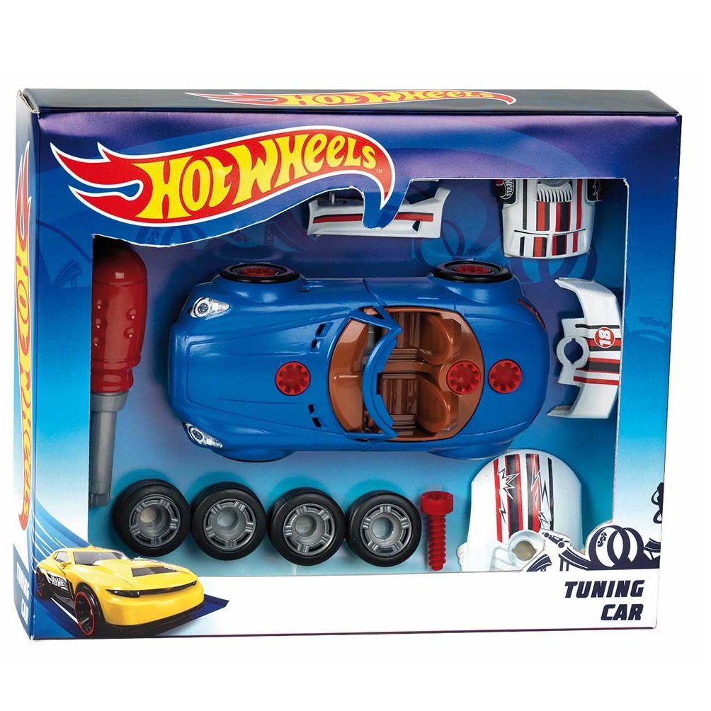 Set masina cu accesorii, Tuning Hot Wheels, TK8010, Klein