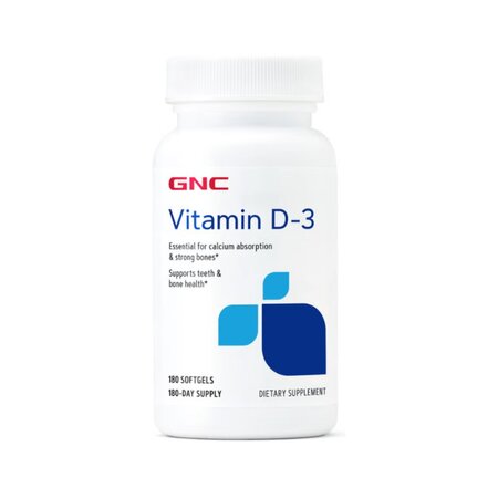 Vitamina D3 50 mc 2000 IU, 180 tablete, GNC
