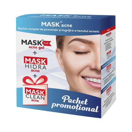 Pachet complet de tratament si ingrijire a tenului acneic, Meditrina