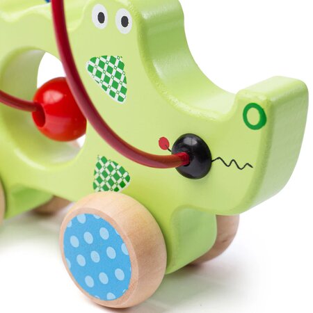 Jucarie din lemn pentru dexteritate Crocodil, +1 an, Bigjigs 652728