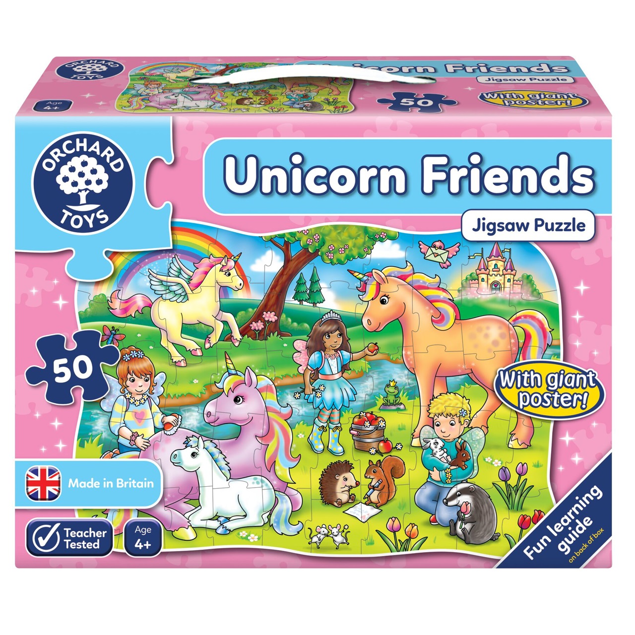 Puzzle Prietenii Unicornului, +4 ani, 50 piese, Orchard Toys