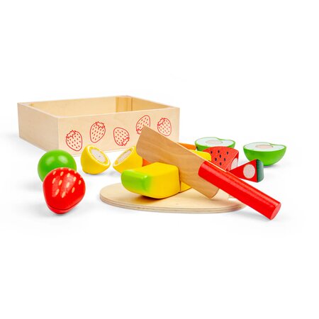 Set de fructe feliate, +18 luni, Bigjigs 652621