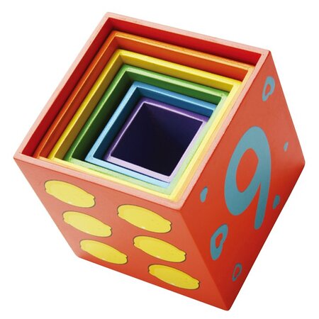 Cuburi de construit, +12 luni, New Classic Toys 652579