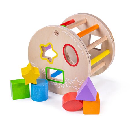 Jucarie din lemn Primul meu cadru pentru sortat, +1 an, Bigjigs 652738