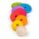 Piramida din lemn Curcubeul, +12 luni, Bigjigs 652656