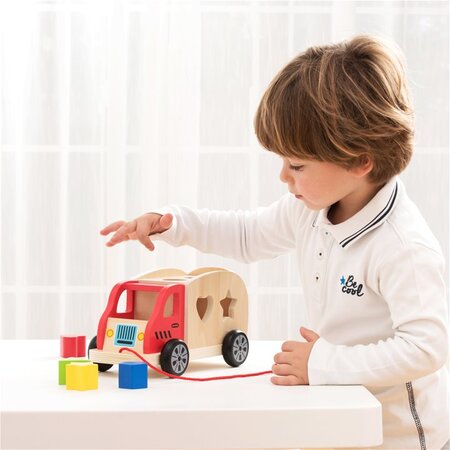 Camion sortator cu forme, +12 luni, New Clasic Toys 652545