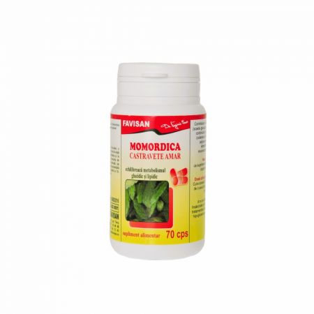 Castravete amar (Momordica), 70 capsule, Favisan