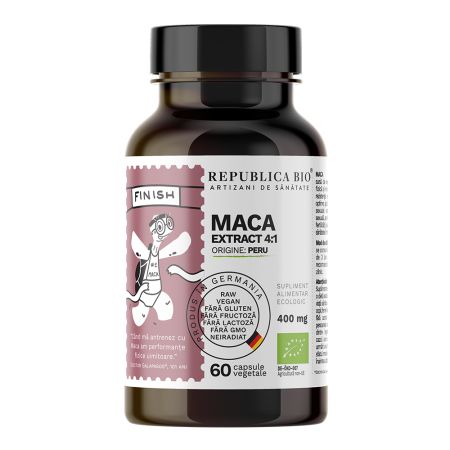 Maca, 400 mg, 60 capsule, Republica Bio