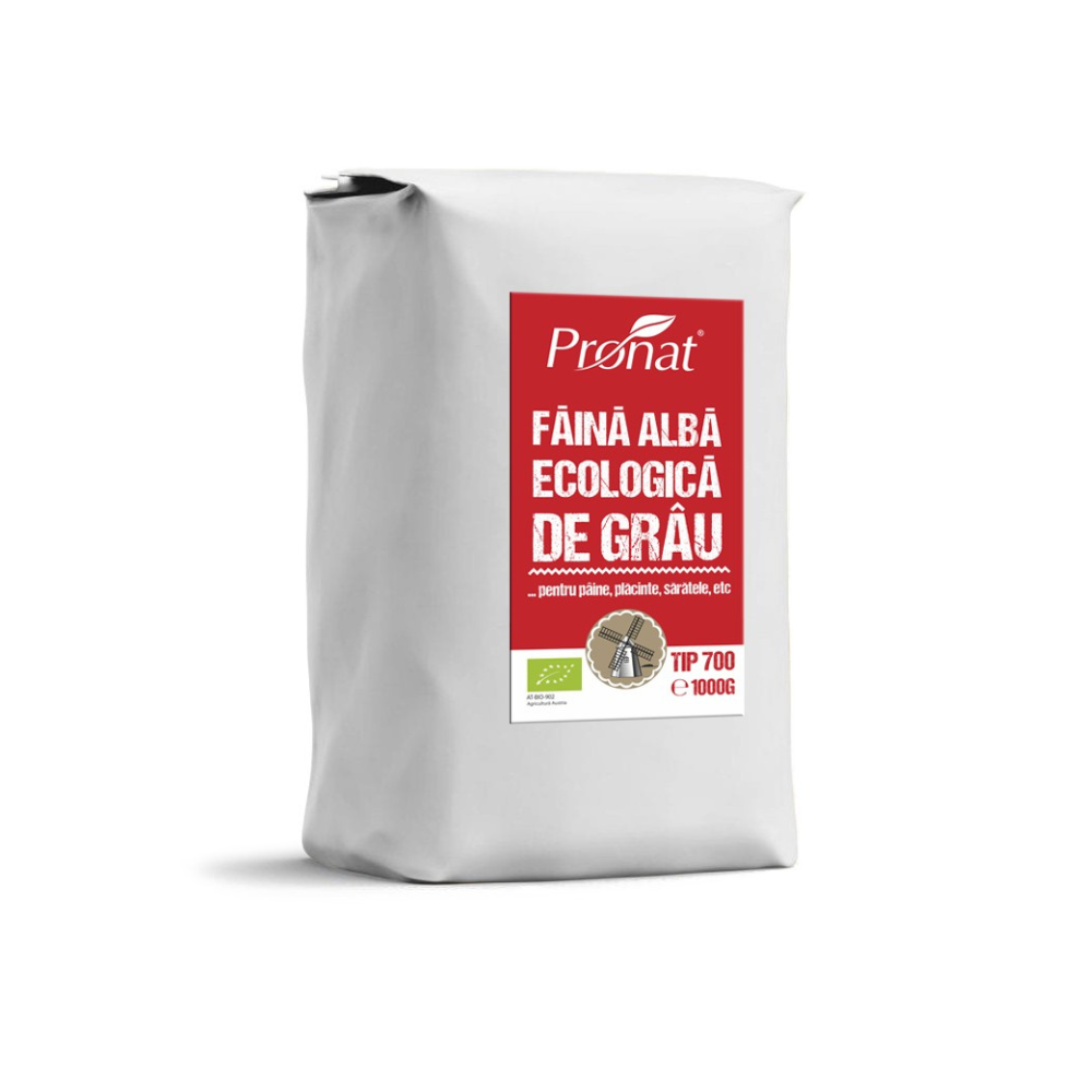 Faina alba de grau Bio, Tip 700, 1 kg, Pronat