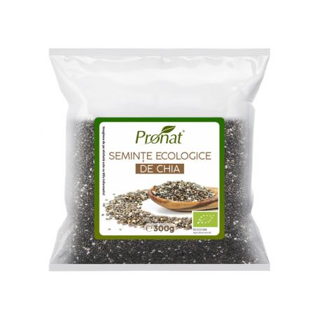 Seminte Bio de chia, 300 gr, Pronat