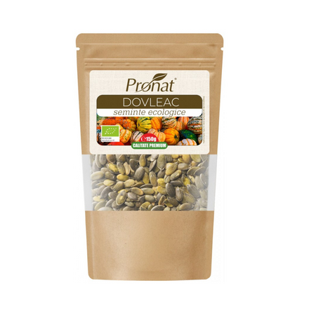 Seminte Bio de dovleac, 150 gr, Pronat