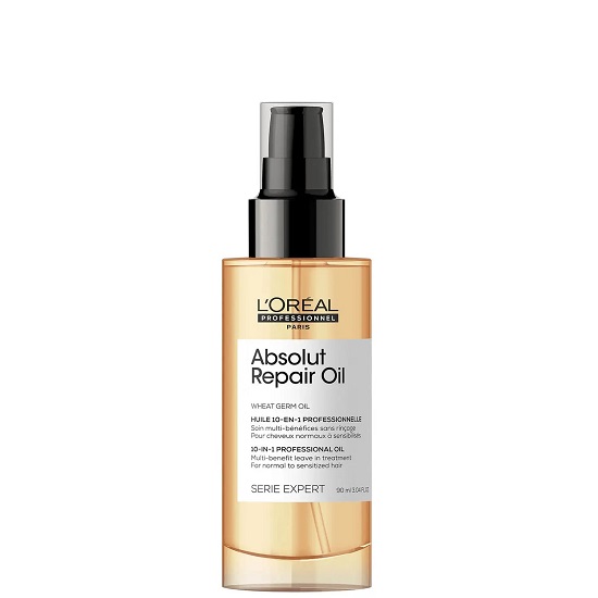 Ulei profesional pentru par gras pana la sensibilizat, Absolut Repair Oil, 90 ml, LOreal