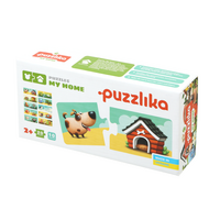 Puzzle Casa Mea Animale, +2 ani, 20 piese, Puzzlika
