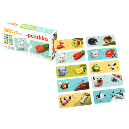 Puzzle Ce Mancam, +2 ani, 20 piese, Puzzlika 653189