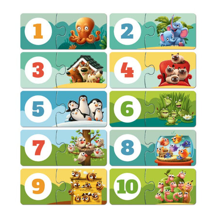 Puzzle 3 in 1 Prietenii Mei, +3 ani, 20 piese, Puzzlika 653182