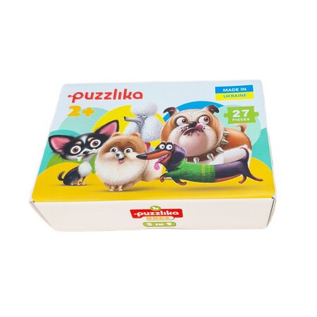 Puzzle 5 in 1, Caini, 2 ani+, Puzzlika 762074