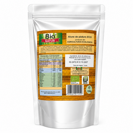 Alune Bio de padure, 150 g, Bio Natur 795452