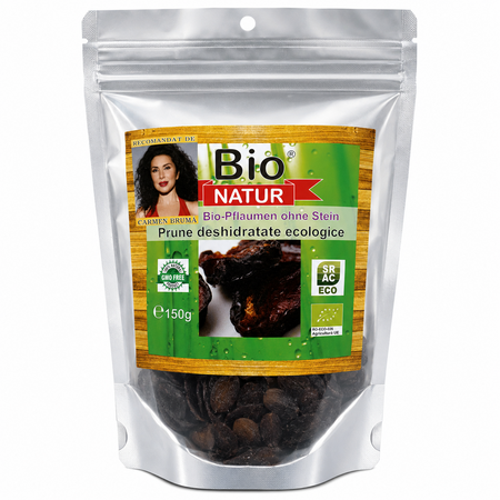 Prune Bio deshidratate, 150 g, Bio Natur