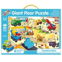 Puzzle de podea Santierul Giant, 3-6 ani, 30 piese, Galt