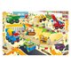 Puzzle de podea Santierul Giant, 3-6 ani, 30 piese, Galt 638396