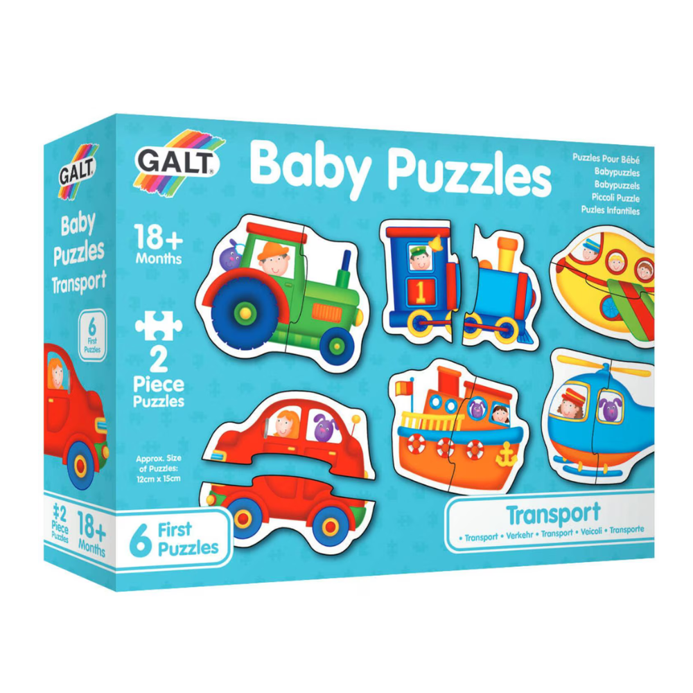 Set 6 puzzle Transport, +18 luni, 12 piese, Galt