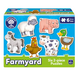 Set 6 puzzle Animale de la Ferma, +18 luni, 12 piese, Orchard Toys 653128