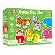 Set 6 Baby Puzzle Animale din jungla, +18 luni, 12 piese, Galt 653162
