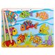 Puzzle magnetic din lemn Pestisorii Nazdravani, +10 luni, 8 piese, Bigjigs 653158