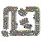 Puzzle gigant de podea traseu masini, +3 ani, 20 piese, Orchard Toys 653095