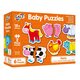 Set 6 Baby Puzzle Ferma, +18 luni, 12 piese, Galt 653204