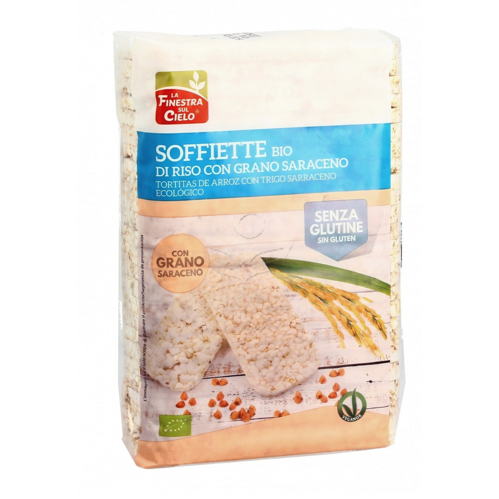 Galette din orez integral cu hrisca Bio, 130 g, La Finestra Sul Cielo