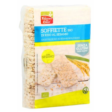 Galette din orez cu susan Bio, 130 g, La Finestra Sul Cielo