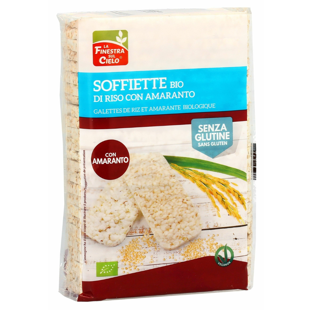 Galette din orez integral cu amarant Bio, 130 g, La Finestra Sul Cielo