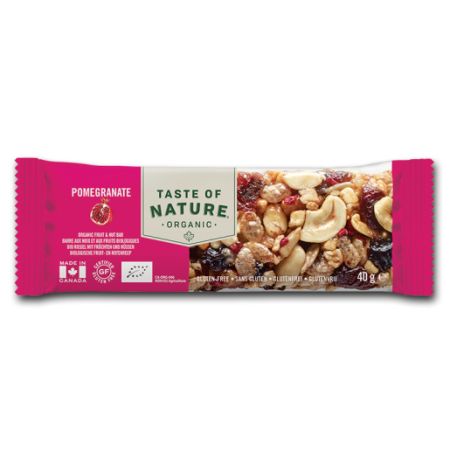 Baton Bio cu suc de rodie Taste of Nature, 40 g, La Finestra Sul Cielo