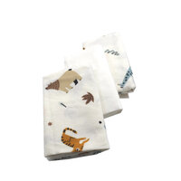 Set scutece din finet, 75x75 cm, Ursulet, 3 bucati, Baltic Bebe