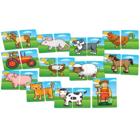 Joc de Asociere Prietenii de la Ferma, +18 luni, Orchard Toys 653533