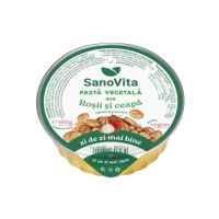 Pasta vegetala din bob cu rosii si ceapa, 100 g, Sanovita